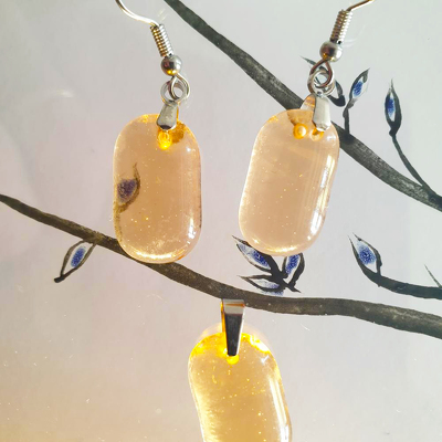 Boucles D'oreilles Et Pendentif